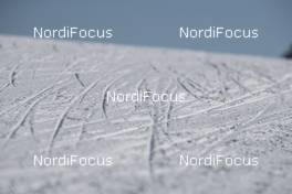 17.03.2018, Oslo, Norway (NOR): Event Feature: ski marks in the snow - IBU world cup biathlon, relay women, Oslo (NOR). www.nordicfocus.com. © Manzoni/NordicFocus. Every downloaded picture is fee-liable.