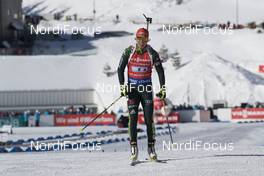 17.03.2018, Oslo, Norway (NOR): Laura Dahlmeier (GER) - IBU world cup biathlon, relay women, Oslo (NOR). www.nordicfocus.com. © Manzoni/NordicFocus. Every downloaded picture is fee-liable.