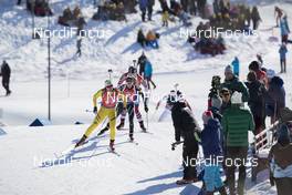 17.03.2018, Oslo, Norway (NOR): Linn Persson (SWE), Elisa Gasparin (SUI), (l-r) - IBU world cup biathlon, relay women, Oslo (NOR). www.nordicfocus.com. © Manzoni/NordicFocus. Every downloaded picture is fee-liable.