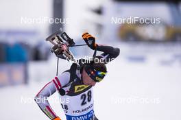15.03.2018, Oslo, Norway (NOR): Julian Eberhard (AUT) - IBU world cup biathlon, sprint men, Oslo (NOR). www.nordicfocus.com. © Manzoni/NordicFocus. Every downloaded picture is fee-liable.