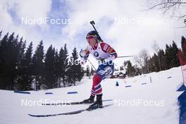 15.03.2018, Oslo, Norway (NOR): Marte Olsbu (NOR) - IBU world cup biathlon, sprint women, Oslo (NOR). www.nordicfocus.com. © Manzoni/NordicFocus. Every downloaded picture is fee-liable.
