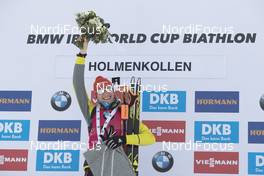 15.03.2018, Oslo, Norway (NOR): Anastasiya Kuzmina (SVK) - IBU world cup biathlon, sprint women, Oslo (NOR). www.nordicfocus.com. © Manzoni/NordicFocus. Every downloaded picture is fee-liable.