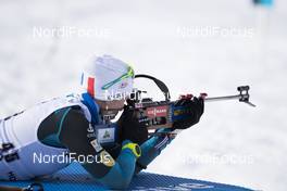 15.03.2018, Oslo, Norway (NOR): Anais Bescond (FRA) - IBU world cup biathlon, sprint women, Oslo (NOR). www.nordicfocus.com. © Manzoni/NordicFocus. Every downloaded picture is fee-liable.