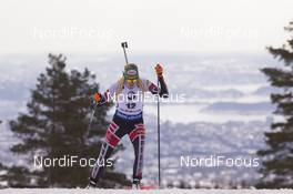 15.03.2018, Oslo, Norway (NOR): Lisa Theresa Hauser (AUT) - IBU world cup biathlon, sprint women, Oslo (NOR). www.nordicfocus.com. © Manzoni/NordicFocus. Every downloaded picture is fee-liable.