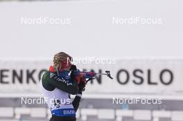 15.03.2018, Oslo, Norway (NOR): Franziska Preuss (GER) - IBU world cup biathlon, sprint women, Oslo (NOR). www.nordicfocus.com. © Manzoni/NordicFocus. Every downloaded picture is fee-liable.