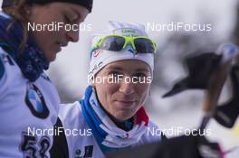 15.03.2018, Oslo, Norway (NOR): Anais Bescond (FRA) - IBU world cup biathlon, sprint women, Oslo (NOR). www.nordicfocus.com. © Manzoni/NordicFocus. Every downloaded picture is fee-liable.