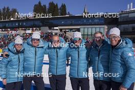 18.03.2018, Oslo, Norway (NOR): Max Saenger (USA/SUI), IBU IR, Tracy Lamb (USA), IBU IR, Borut Nunar (SLO), IBU race director, Alois Reiter (GER), IBU IR, Robert Zwahlen (SUI), IBU IR, Ulrika Oeberg (SWE), IBU IR - IBU world cup biathlon, training, Oslo (NOR). www.nordicfocus.com. © Manzoni/NordicFocus. Every downloaded picture is fee-liable.