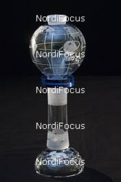 22.03.2018, Tyumen, Russia (RUS): Globe for the winner of Relay women - IBU world cup biathlon, cups, Tyumen (RUS). www.nordicfocus.com. © Manzoni/NordicFocus. Every downloaded picture is fee-liable.
