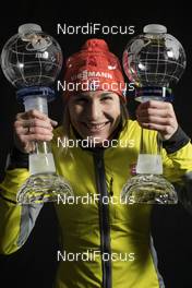 24.03.2018, Tyumen, Russia (RUS): Anastasiya Kuzmina (SVK) - IBU world cup biathlon, cups, Tyumen (RUS). www.nordicfocus.com. © Manzoni/NordicFocus. Every downloaded picture is fee-liable.