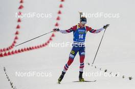 24.03.2018, Tyumen, Russia (RUS): Johannes Thingnes Boe (NOR) - IBU world cup biathlon, pursuit men, Tyumen (RUS). www.nordicfocus.com. © Tumashov/NordicFocus. Every downloaded picture is fee-liable.