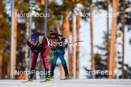 24.03.2018, Tyumen, Russia (RUS): Quentin Fillon Maillet (FRA) - IBU world cup biathlon, pursuit men, Tyumen (RUS). www.nordicfocus.com. © Tumashov/NordicFocus. Every downloaded picture is fee-liable.