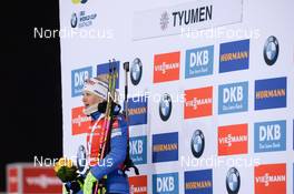 24.03.2018, Tyumen, Russia (RUS): Kaisa Makarainen (FIN) - IBU world cup biathlon, pursuit women, Tyumen (RUS). www.nordicfocus.com. © Tumashov/NordicFocus. Every downloaded picture is fee-liable.