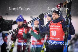 22.03.2018, Tyumen, Russia (RUS): Simon Desthieux (FRA) - IBU world cup biathlon, sprint men, Tyumen (RUS). www.nordicfocus.com. © Tumashov/NordicFocus. Every downloaded picture is fee-liable.