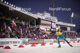 22.03.2018, Tyumen, Russia (RUS): Martin Fourcade (FRA) - IBU world cup biathlon, sprint men, Tyumen (RUS). www.nordicfocus.com. © Tumashov/NordicFocus. Every downloaded picture is fee-liable.