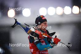 22.03.2018, Tyumen, Russia (RUS): Quentin Fillon Maillet (FRA) - IBU world cup biathlon, sprint men, Tyumen (RUS). www.nordicfocus.com. © Tumashov/NordicFocus. Every downloaded picture is fee-liable.