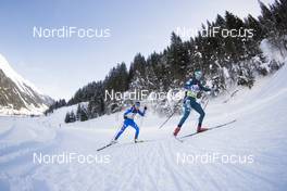 24.01.2018, Ridnaun, Italy (ITA): Alexia Runggaldier (ITA), Yuliia Zhuravok (UKR), (l-r) - IBU Open European championships biathlon, individual women, Ridnaun (ITA). www.nordicfocus.com. © Manzoni/NordicFocus. Every downloaded picture is fee-liable.