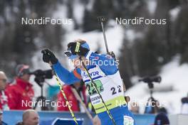 28.01.2018, Ridnaun, Italy (ITA): Lowell Bailey (USA) - IBU Open European championships biathlon, single mixed relay, Ridnaun (ITA). www.nordicfocus.com. © Manzoni/NordicFocus. Every downloaded picture is fee-liable.