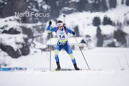 26.01.2018, Ridnaun, Italy (ITA): Dzmitry Abasheu (BLR) - IBU Open European championships biathlon, sprint men, Ridnaun (ITA). www.nordicfocus.com. © Manzoni/NordicFocus. Every downloaded picture is fee-liable.
