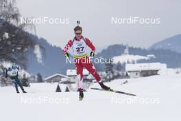 26.01.2018, Ridnaun, Italy (ITA): Macx Davies (CAN) - IBU Open European championships biathlon, sprint men, Ridnaun (ITA). www.nordicfocus.com. © Manzoni/NordicFocus. Every downloaded picture is fee-liable.
