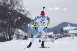 26.01.2018, Ridnaun, Italy (ITA): Lenart Oblak (SLO) - IBU Open European championships biathlon, sprint men, Ridnaun (ITA). www.nordicfocus.com. © Manzoni/NordicFocus. Every downloaded picture is fee-liable.