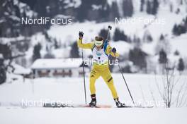 26.01.2018, Ridnaun, Italy (ITA): Simon Hallstroem (SWE) - IBU Open European championships biathlon, sprint men, Ridnaun (ITA). www.nordicfocus.com. © Manzoni/NordicFocus. Every downloaded picture is fee-liable.