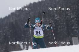 26.01.2018, Ridnaun, Italy (ITA): Mariia Panfilova (UKR) - IBU Open European championships biathlon, sprint women, Ridnaun (ITA). www.nordicfocus.com. © Manzoni/NordicFocus. Every downloaded picture is fee-liable.