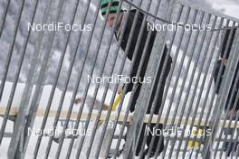22.01.2018, Ridnaun, Italy (ITA): Event Feature: Volunteers remove snow - IBU Open European championships biathlon, training, Ridnaun (ITA). www.nordicfocus.com. © Manzoni/NordicFocus. Every downloaded picture is fee-liable.