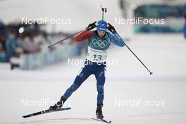 15.02.2018, Pyeongchang, Korea (KOR): Simon Desthieux (FRA) - XXIII. Olympic Winter Games Pyeong Chang 2018, biathlon, individual men, Pyeong Chang (KOR). www.nordicfocus.com. © Manzoni/NordicFocus. Every downloaded picture is fee-liable.