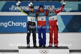 15.02.2018, Pyeongchang, Korea (KOR): Jakov Fak (SLO), Johannes Thingnes Boe (NOR), (l-r) - XXIII. Olympic Winter Games Pyeongchang 2018, biathlon, individual men, Pyeongchang (KOR). www.nordicfocus.com. © Thibaut/NordicFocus. Every downloaded picture is fee-liable.