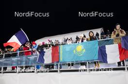 15.02.2018, Pyeongchang, Korea (KOR): Event Feature: fans on the grand stand - XXIII. Olympic Winter Games Pyeong Chang 2018, biathlon, individual men, Pyeong Chang (KOR). www.nordicfocus.com. © Manzoni/NordicFocus. Every downloaded picture is fee-liable.