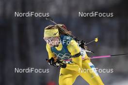 15.02.2018, Pyeongchang, Korea (KOR): Mona Brorsson (SWE) - XXIII. Olympic Winter Games Pyeongchang 2018, biathlon, individual women, Pyeongchang (KOR). www.nordicfocus.com. © Manzoni/NordicFocus. Every downloaded picture is fee-liable.