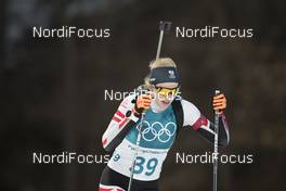 15.02.2018, Pyeongchang, Korea (KOR): Lisa Theresa Hauser (AUT) - XXIII. Olympic Winter Games Pyeongchang 2018, biathlon, individual women, Pyeongchang (KOR). www.nordicfocus.com. © Manzoni/NordicFocus. Every downloaded picture is fee-liable.