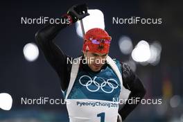 18.02.2018, Pyeongchang, Korea (KOR): Arnd Peiffer (GER) - XXIII. Olympic Winter Games Pyeongchang 2018, biathlon, mass men, Pyeongchang (KOR). www.nordicfocus.com. © Thibaut/NordicFocus. Every downloaded picture is fee-liable.