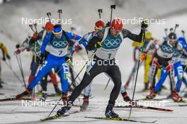 18.02.2018, Pyeongchang, Korea (KOR): Arnd Peiffer (GER) - XXIII. Olympic Winter Games Pyeongchang 2018, biathlon, mass men, Pyeongchang (KOR). www.nordicfocus.com. © Thibaut/NordicFocus. Every downloaded picture is fee-liable.