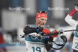 18.02.2018, Pyeongchang, Korea (KOR): Erik Lesser (GER) - XXIII. Olympic Winter Games Pyeongchang 2018, biathlon, mass men, Pyeongchang (KOR). www.nordicfocus.com. © Manzoni/NordicFocus. Every downloaded picture is fee-liable.