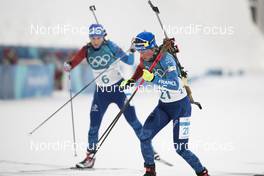 17.02.2018, Pyeongchang, Korea (KOR): Marie Dorin Habert (FRA) - XXIII. Olympic Winter Games Pyeongchang 2018, biathlon, mass women, Pyeongchang (KOR). www.nordicfocus.com. © Manzoni/NordicFocus. Every downloaded picture is fee-liable.