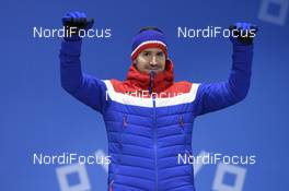 19.02.2018, Pyeongchang, Korea (KOR): Emil Hegle Svendsen (NOR) - XXIII. Olympic Winter Games Pyeongchang 2018, biathlon, medals, Pyeongchang (KOR). www.nordicfocus.com. © Thibaut/NordicFocus. Every downloaded picture is fee-liable.