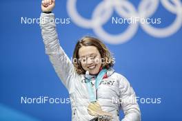 10.02.2018, Pyeongchang, Korea (KOR): Laura Dahlmeier (GER) - XXIII. Olympic Winter Games Pyeongchang 2018, biathlon, medals, Pyeongchang (KOR). www.nordicfocus.com. © Modica/NordicFocus. Every downloaded picture is fee-liable.