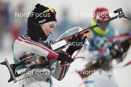 12.02.2018, Pyeongchang, Korea (KOR): Marte Olsbu (NOR) - XXIII. Olympic Winter Games Pyeongchang 2018, biathlon, pursuit women, Pyeongchang (KOR). www.nordicfocus.com. © Manzoni/NordicFocus. Every downloaded picture is fee-liable.