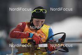 22.02.2018, Pyeongchang, Korea (KOR): Justine Braisaz (FRA) - XXIII. Olympic Winter Games Pyeongchang 2018, biathlon, relay women, Pyeongchang (KOR). www.nordicfocus.com. © Manzoni/NordicFocus. Every downloaded picture is fee-liable.