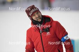 11.02.2018, Pyeongchang, Korea (KOR): Armin Auchentaller (ITA), Coach Team Switzerland - XXIII. Olympic Winter Games Pyeongchang 2018, biathlon, sprint men, Pyeongchang (KOR). www.nordicfocus.com. © Manzoni/NordicFocus. Every downloaded picture is fee-liable.