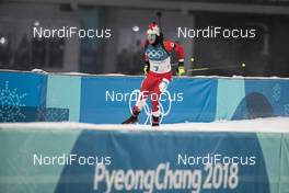 11.02.2018, Pyeongchang, Korea (KOR): Christian Gow (CAN) - XXIII. Olympic Winter Games Pyeongchang 2018, biathlon, sprint men, Pyeongchang (KOR). www.nordicfocus.com. © Manzoni/NordicFocus. Every downloaded picture is fee-liable.