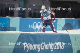 11.02.2018, Pyeongchang, Korea (KOR): Emil Hegle Svendsen (NOR) - XXIII. Olympic Winter Games Pyeongchang 2018, biathlon, sprint men, Pyeongchang (KOR). www.nordicfocus.com. © Manzoni/NordicFocus. Every downloaded picture is fee-liable.
