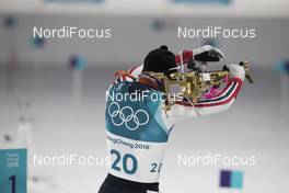 11.02.2018, Pyeongchang, Korea (KOR): Johannes Thingnes Boe (NOR) - XXIII. Olympic Winter Games Pyeongchang 2018, biathlon, sprint men, Pyeongchang (KOR). www.nordicfocus.com. © Manzoni/NordicFocus. Every downloaded picture is fee-liable.
