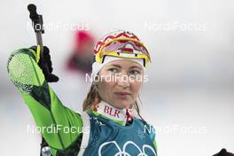 10.02.2018, Pyeongchang, Korea (KOR): Darya Domracheva (BLR) - XXIII. Olympic Winter Games Pyeongchang 2018, biathlon, sprint women, Pyeongchang (KOR). www.nordicfocus.com. © Manzoni/NordicFocus. Every downloaded picture is fee-liable.