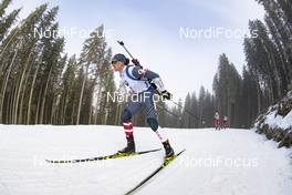 06.12.2018, Pokljuka, Slovenia (SLO): Sean Doherty (USA) - IBU world cup biathlon, individual men, Pokljuka (SLO). www.nordicfocus.com. © Manzoni/NordicFocus. Every downloaded picture is fee-liable.