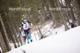 06.12.2018, Pokljuka, Slovenia (SLO): Fabien Claude (FRA) - IBU world cup biathlon, individual men, Pokljuka (SLO). www.nordicfocus.com. © Manzoni/NordicFocus. Every downloaded picture is fee-liable.