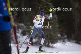 06.12.2018, Pokljuka, Slovenia (SLO): Leif Nordgren (USA) - IBU world cup biathlon, individual men, Pokljuka (SLO). www.nordicfocus.com. © Manzoni/NordicFocus. Every downloaded picture is fee-liable.