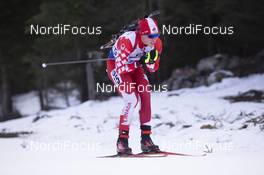 02.12.2018, Pokljuka, Slovenia (SLO): Scott Gow (CAN) - IBU world cup biathlon, relay mixed, Pokljuka (SLO). www.nordicfocus.com. © Manzoni/NordicFocus. Every downloaded picture is fee-liable.