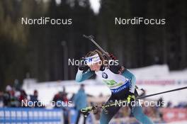 02.12.2018, Pokljuka, Slovenia (SLO): Justine Braisaz (FRA) - IBU world cup biathlon, relay mixed, Pokljuka (SLO). www.nordicfocus.com. © Manzoni/NordicFocus. Every downloaded picture is fee-liable.